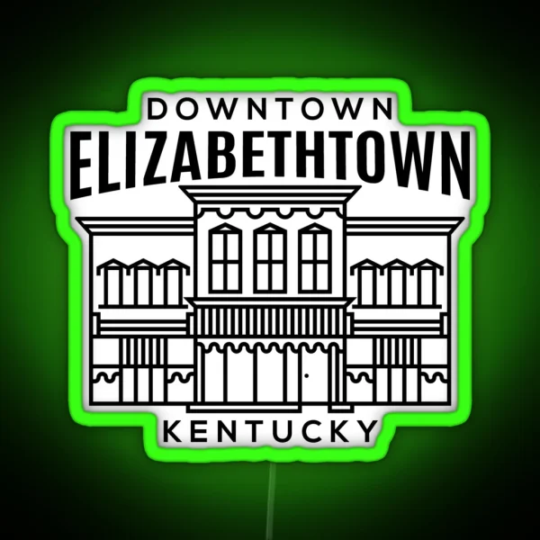 Downtown Elizabethtown KY RGB Neon Sign