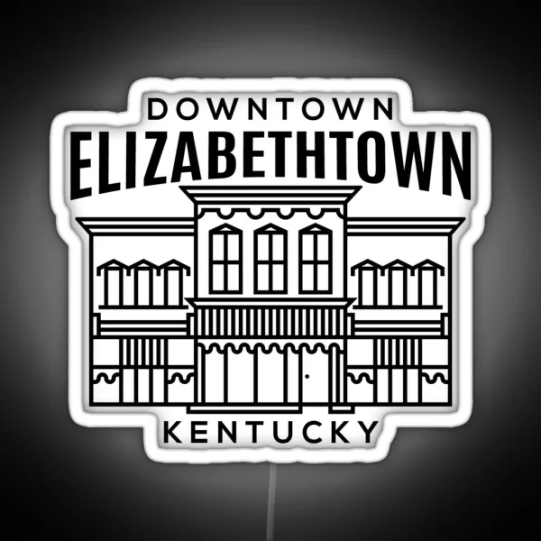 Downtown Elizabethtown KY RGB Neon Sign