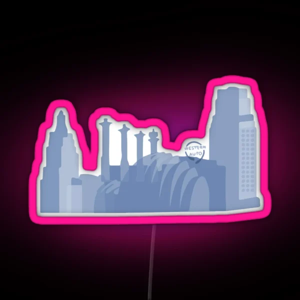Downtown Kansas City RGB Neon Sign