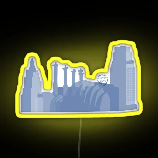 Downtown Kansas City RGB Neon Sign