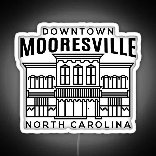 Downtown Mooresville NC RGB Neon Sign