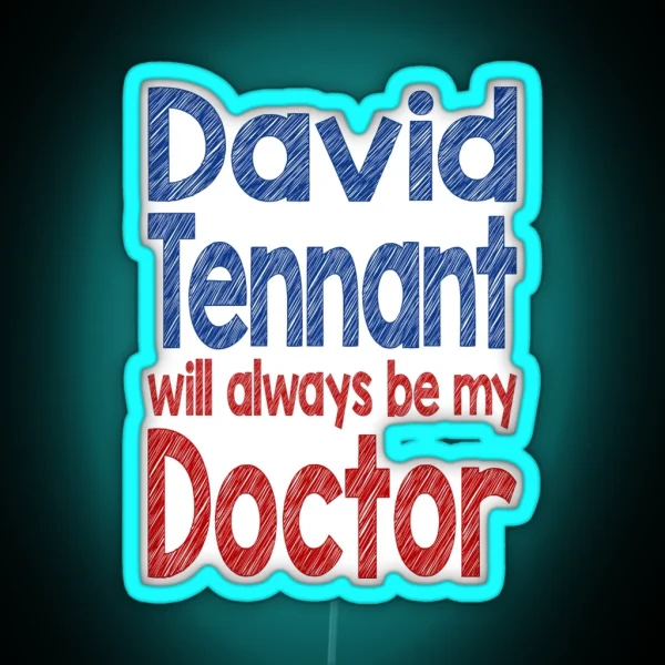 Dr David Tennant RGB Neon Sign