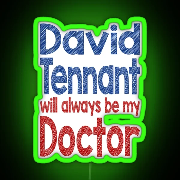 Dr David Tennant RGB Neon Sign