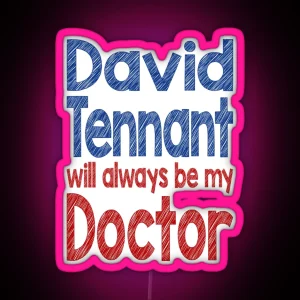 Dr David Tennant RGB Neon Sign