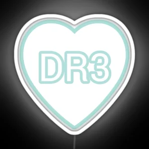 DR3 Daniel Ricciardo Heart RGB Neon Sign