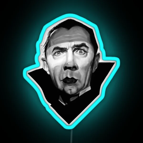 Dracula Bela Lugosi Satire RGB Neon Sign
