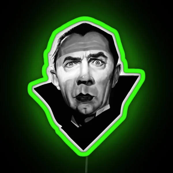 Dracula Bela Lugosi Satire RGB Neon Sign