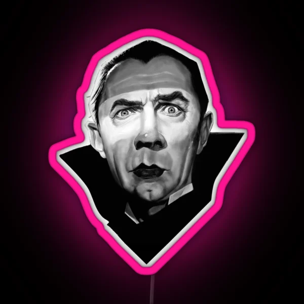 Dracula Bela Lugosi Satire RGB Neon Sign