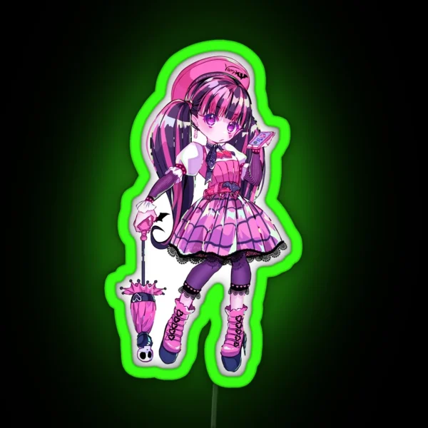 Draculaura RGB Neon Sign