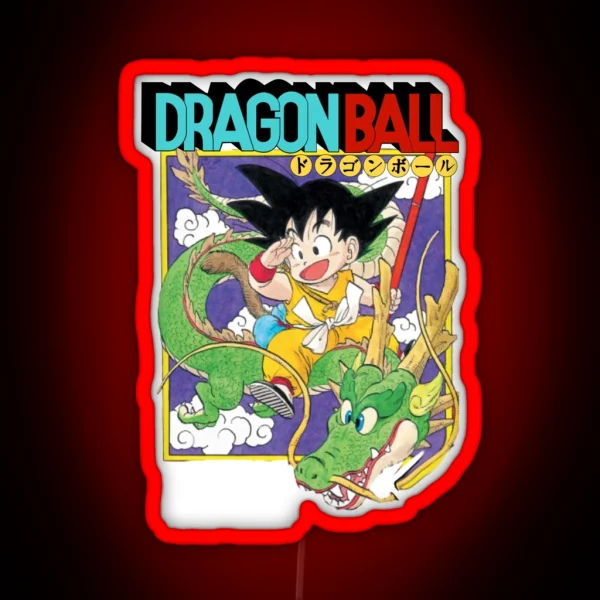 Dragon Ball Aesthetic Design 90s RGB Neon Sign