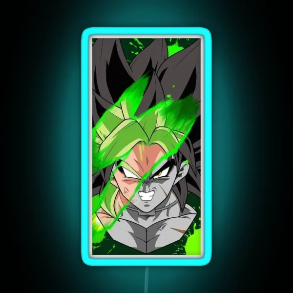 Dragon Ball Broly Wallpaper RGB Neon Sign