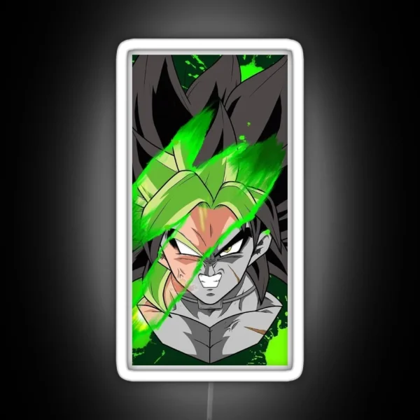 Dragon Ball Broly Wallpaper RGB Neon Sign