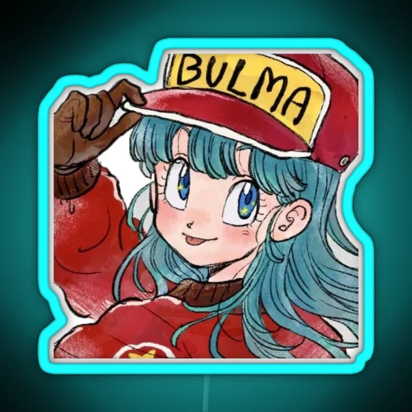 Dragon Ball Bulma Bulma Bulma Long Hair RGB Neon Sign