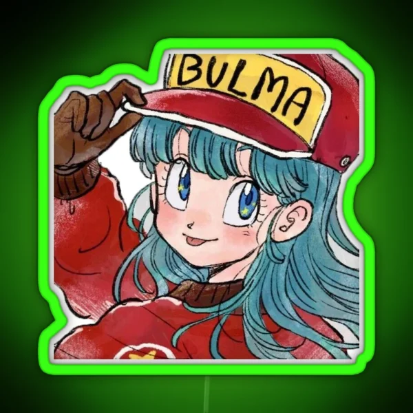 Dragon Ball Bulma Bulma Bulma Long Hair RGB Neon Sign