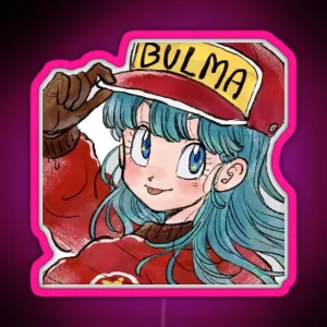 Dragon Ball Bulma Bulma Bulma Long Hair Dragon Ball Bulma Yamcha RGB Neon Sign
