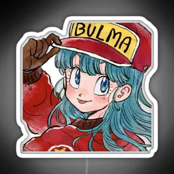Dragon Ball Bulma Bulma Bulma Long Hair RGB Neon Sign