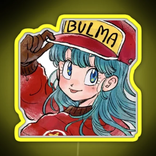 Dragon Ball Bulma Bulma Bulma Long Hair RGB Neon Sign