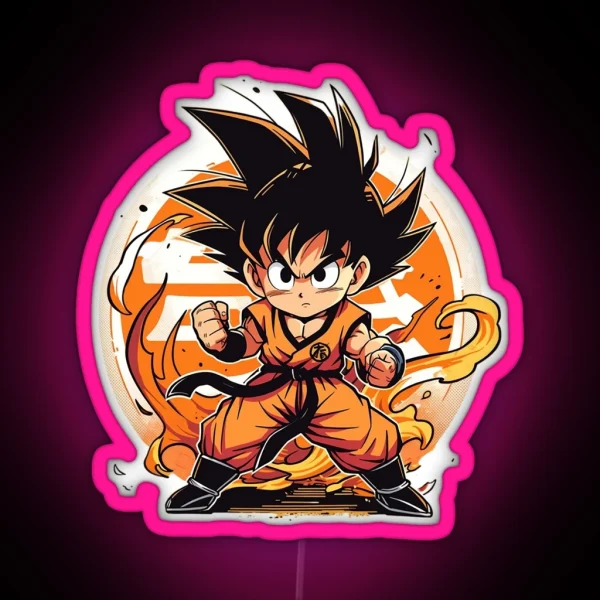 Dragon Ball Son Goku RGB Neon Sign