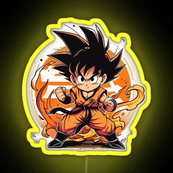 Dragon Ball Son Goku RGB Neon Sign