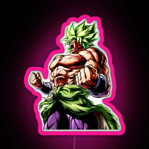 Dragon Ball Super Broly RGB Neon Sign