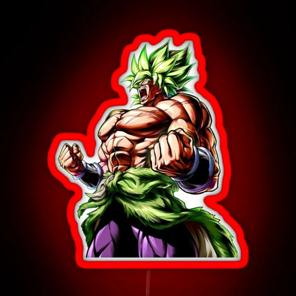 Dragon Ball Super Broly RGB Neon Sign