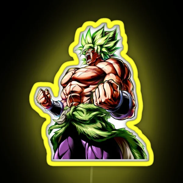 Dragon Ball Super Broly RGB Neon Sign