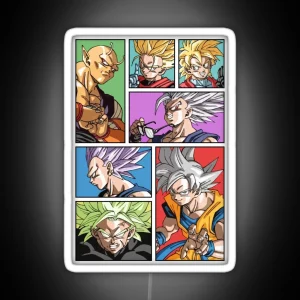 Dragon Ball Super Cover Art RGB Neon Sign