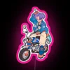 Dragon Ball Super Saiyan Swordsman Trunks Riding The Bicycle RGB Neon Sign - Image 6