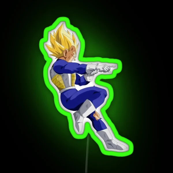 Dragon Ball Vegeta Super RGB Neon Sign