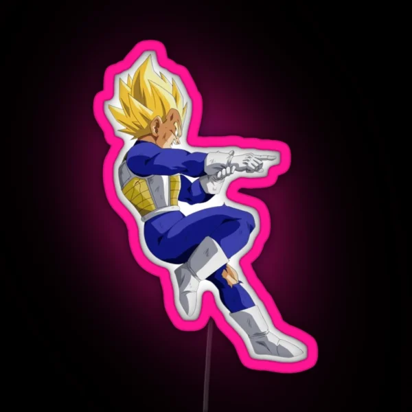 Dragon Ball Vegeta Super RGB Neon Sign