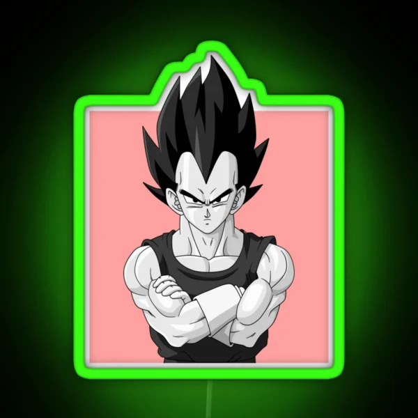 Dragon Ball Z VEGETA BADMAN57 Png RGB Neon Sign