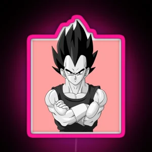 Dragon Ball Z VEGETA BADMAN57 Png RGB Neon Sign