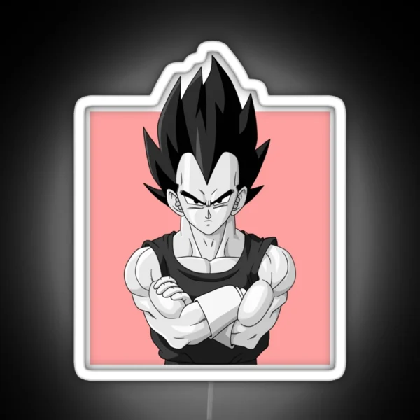 Dragon Ball Z VEGETA BADMAN57 Png RGB Neon Sign
