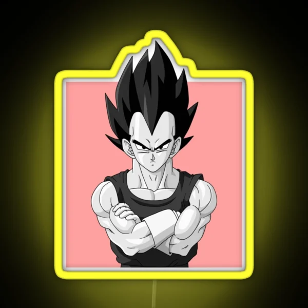 Dragon Ball Z VEGETA BADMAN57 Png RGB Neon Sign
