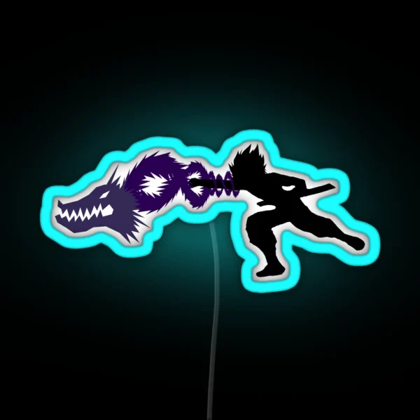 Dragon Of The Darkness Flame RGB Neon Sign