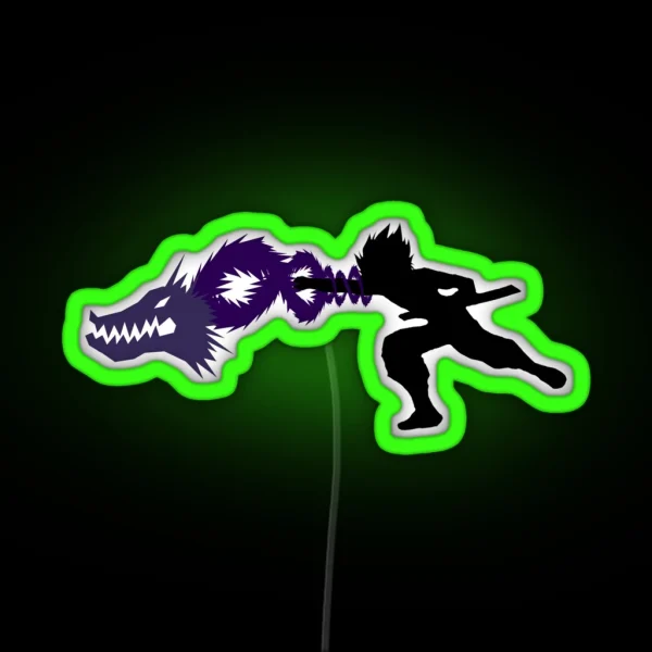 Dragon Of The Darkness Flame RGB Neon Sign