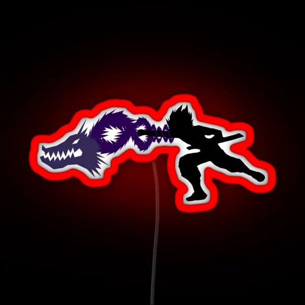 Dragon Of The Darkness Flame RGB Neon Sign