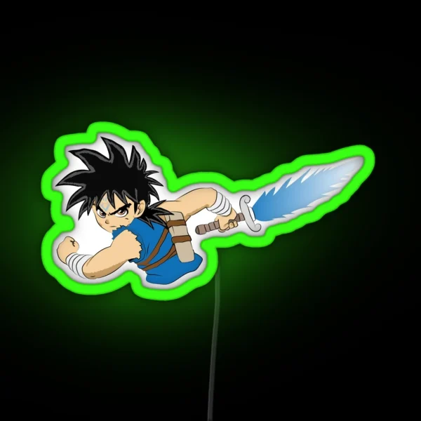 Dragon Quest The Adventure Of Dai Dragon Quest RGB Neon Sign