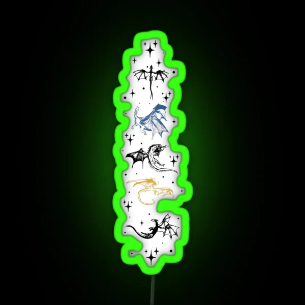 Dragon Rider Fourth Wing RGB Neon Sign