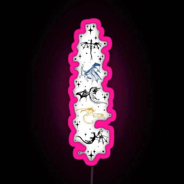 Dragon Rider Fourth Wing RGB Neon Sign