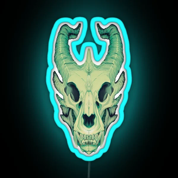 Dragon Skull RGB Neon Sign