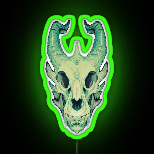Dragon Skull RGB Neon Sign