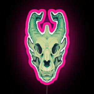 Dragon Skull RGB Neon Sign