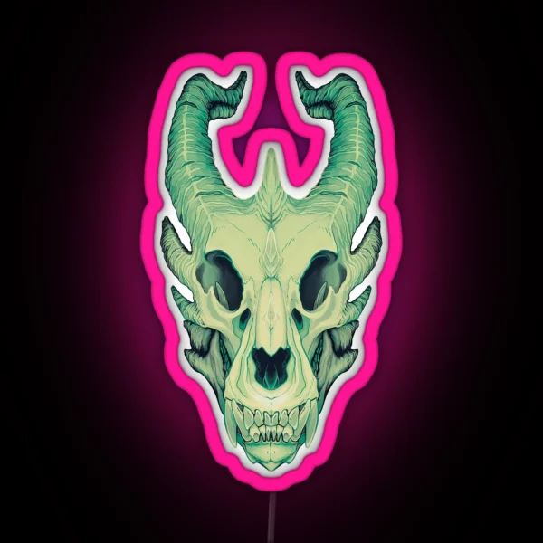 Dragon Skull RGB Neon Sign