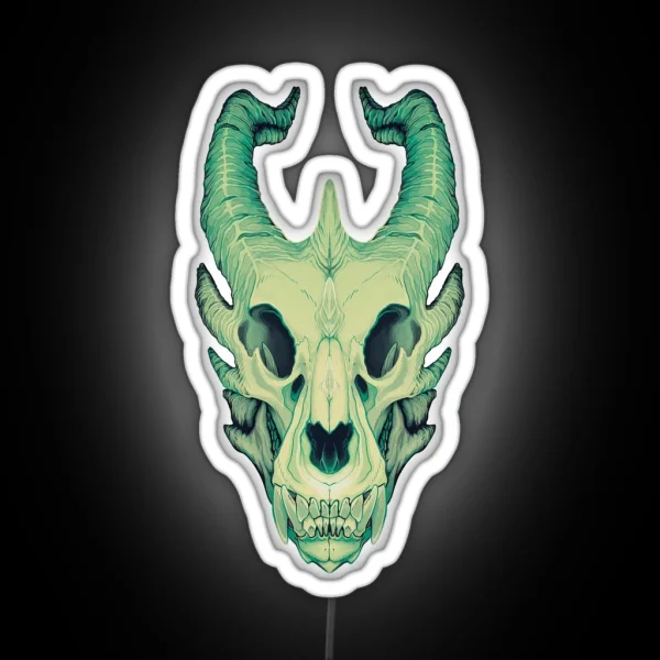 Dragon Skull RGB Neon Sign