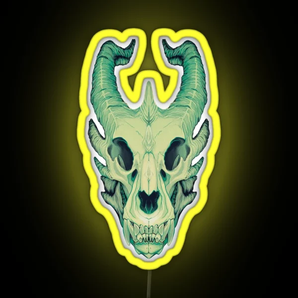 Dragon Skull RGB Neon Sign