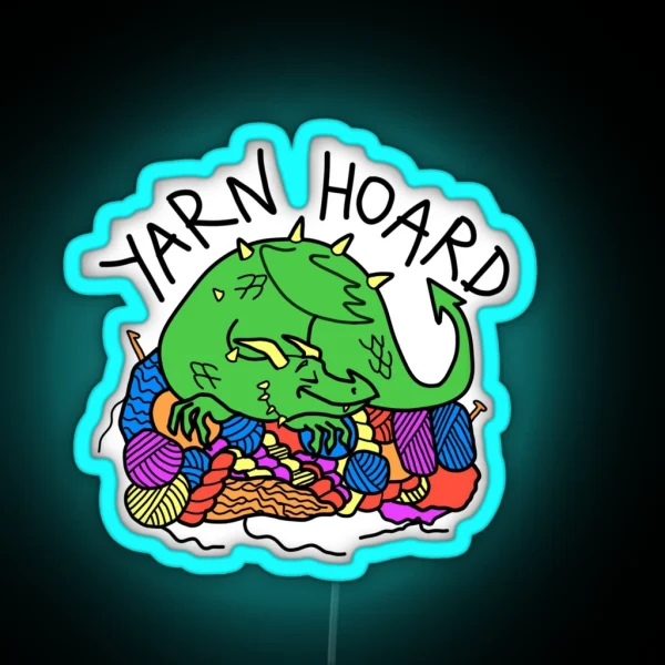 Dragon Yarn Hoard RGB Neon Sign