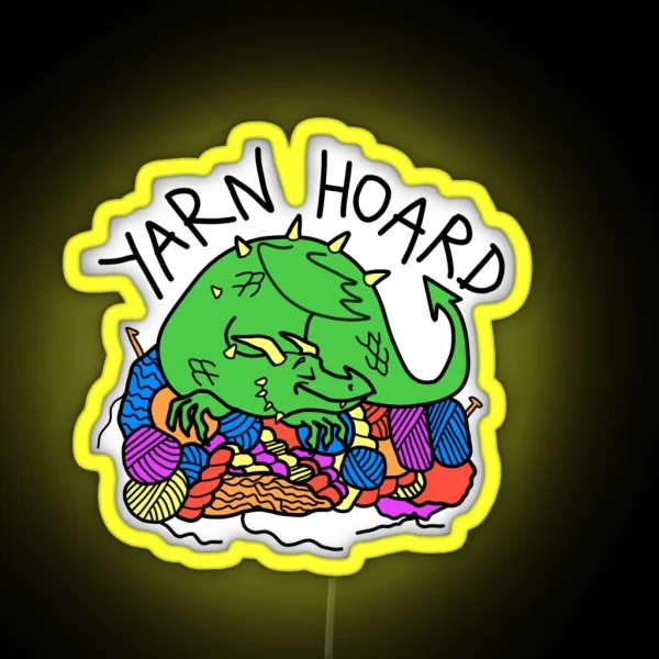 Dragon Yarn Hoard RGB Neon Sign