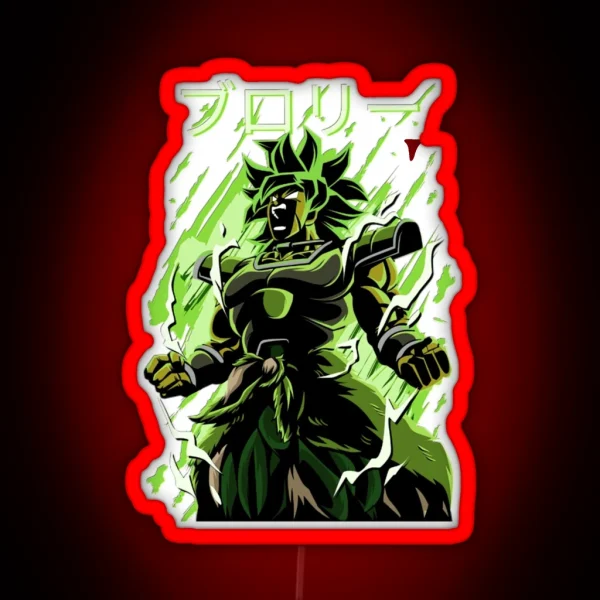 Dragonball Broly Roar RGB Neon Sign