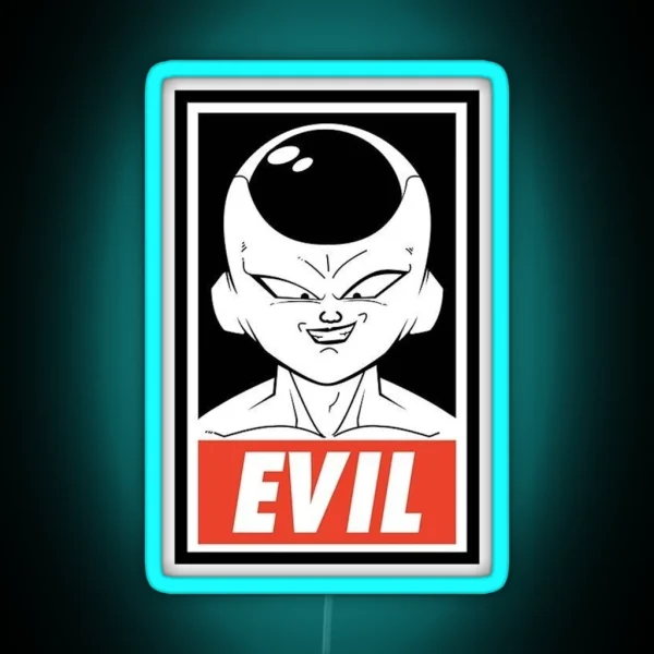 Dragonball Frieza Evil RGB Neon Sign
